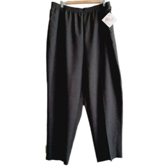 SHELLY DAVID Classic Fit High Waist Pull-on Dress Pants Grey Sz 28 W - Picture 1 of 10